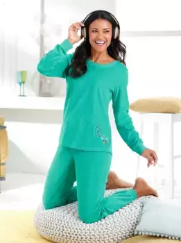 Wschepur Пижама, цвет Grau-Meliert-Magenta