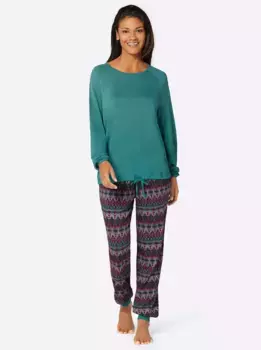 Wschepur Пижама, цвет Smaragd-Bedruckt