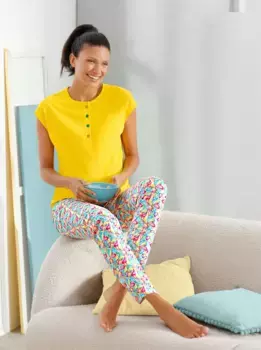 Wschepur Пижама, цвет Sonnengelb-Trkis-Bedruckt