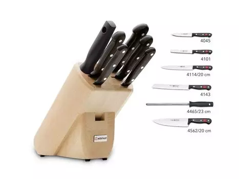 Wsthof Gourmet - блок ножей 6 частей, бук