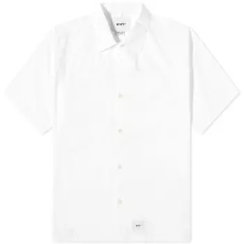 WTAPS 04 Рубашка с принтом на спине с короткими рукавами Confusion, белый