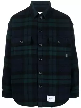 WTAPS куртка-рубашка на пуговицах, синий