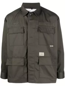 WTAPS куртка-рубашка с карманами, зеленый