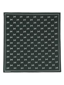 WTAPS шарф с принтом, зеленый