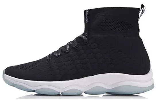 Wujie Винтаж Баскетбольные Кроссовки Мужские Высокие Стандартные Черные Lining