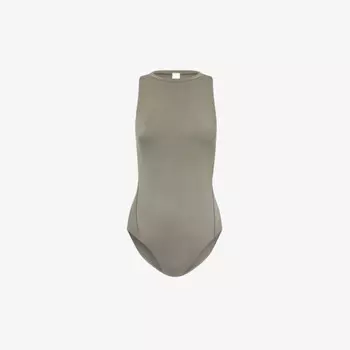 Wundermost nulu боди из эластичной ткани с круглым вырезом Lululemon, зеленый