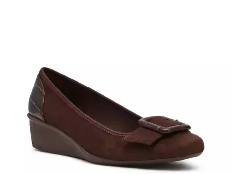 Wyatt Wedge Туфли Anne Klein, Chocolate Brown