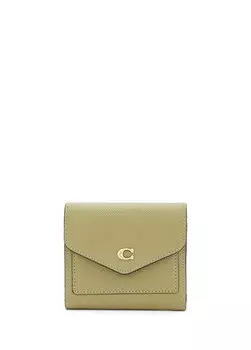 Wyn, маленький женский кожаный кошелек цвета хаки Coach
