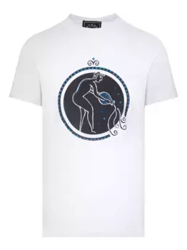 X 10 футболок Corso Como, украшенных кристаллами Swarovski, белый