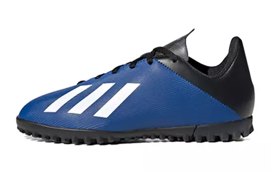 X 19.4 Детские футбольные бутсы детские низкие синие/черные/белые Adidas