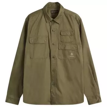 X baracuta chorlton саржевая верхняя рубашка Barbour, зеленый