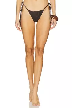 X bella hadid кожаные бикини-шорты divine от Frankies Bikinis, cocoa