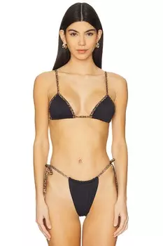 X Bella Hadid Lumia бикини-топ от Frankies Bikinis, lucky leopard