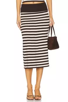 X bella hadid тафтинг миди-юбка Frankies Bikinis, cowboy stripe