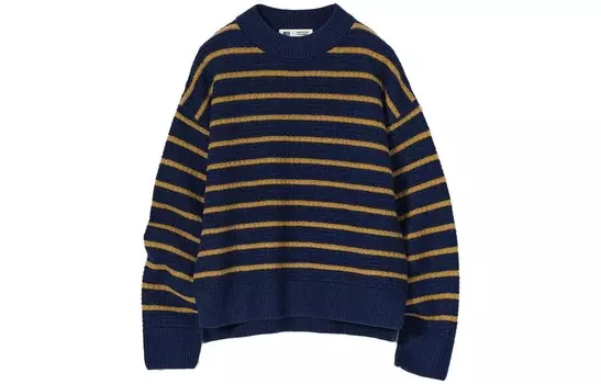 X CDC Co-brand Knitwear Womens Navy Blue Uniqlo