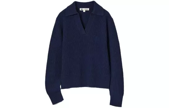 X CDC Co-brand свитер женский темно-синий Uniqlo