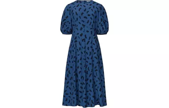 X Clare Waight Keller Co-branded Collection Платье с короткими рукавами женское, цвет морской волны Uniqlo