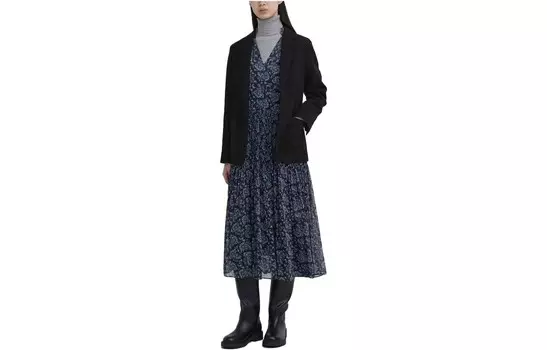 X Clare Waight Keller Cobranded Collection Деловой костюм женский черный Uniqlo