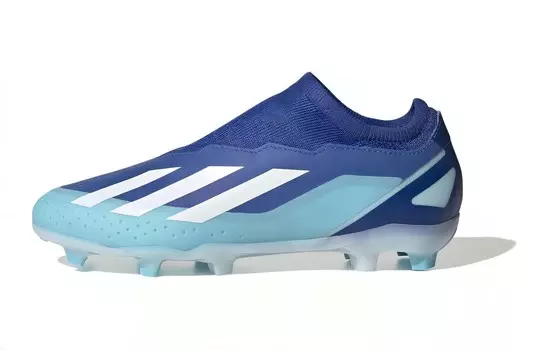 X Crazyfast.3 без шнурков FG J 'Marinerush Pack' Adidas, синий