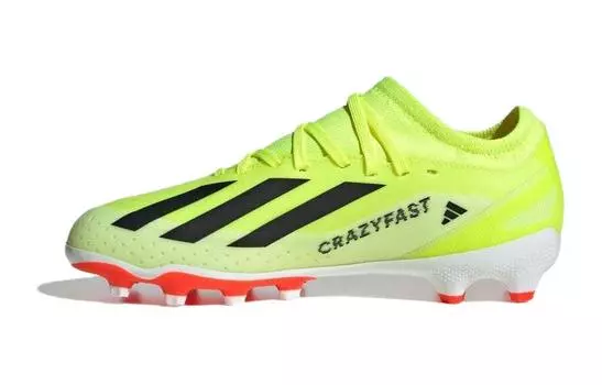 X CRAZYFAST Детские футбольные бутсы Детские низкие желтые Adidas, желтый