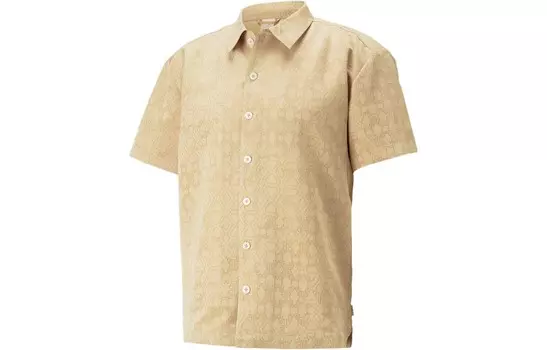 X DAPPER DAN Cobranded Series Shirt Men Turmeric Puma, цвет Turmeric