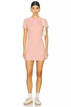 X emma rose карри поло мини-платье Lovers And Friends, pink & tan