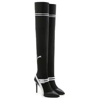 X fenty вязаные туфли на высоком каблуке Мэри Джейн и женские туфли Puma, черный
