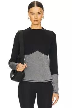 X fp movement moonlight базовый слой топ с длинными рукавами Free People, черный