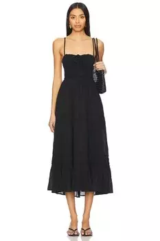 X free-est taking sides макси-платье в черном цвете от Free People, black