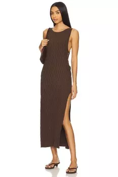 X Free People самое свободное платье миди Lilliana, carafe