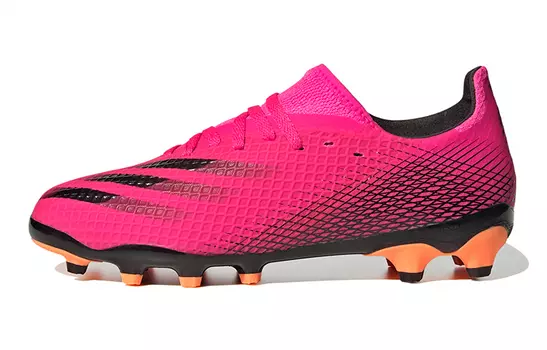 X GHOSTED Детские футбольные бутсы Детские низкие розовые/черные Adidas