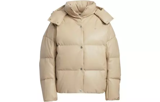 X HAMCUS Пуховик женский Кофейный Adidas Originals
