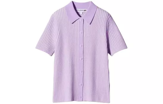 X Ines De La Fressange Трикотаж Женский Сиреневый Uniqlo