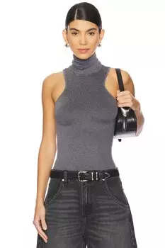 X intimally fp always ready бесшовный топ с высоким воротом черного цвета Free People, черный