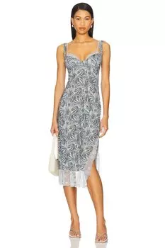 X intimately fp платье-миди на бретельках party crasher в комбинации seafoam от Free People, seafoam combo