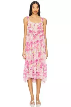 X intimately fp платье миди с принтом лунной фазы в поп комбо Free People, pop combo