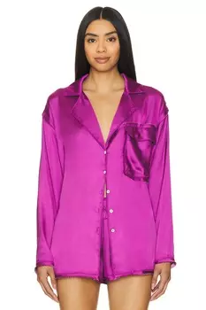 X интимно fp как медовая пижамная рубашка Free People, цвет vivid viola
