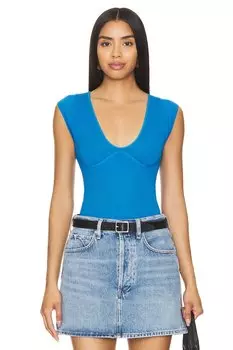 X интимно fp meg бесшовный боди в колокольчике Free People, цвет campanula