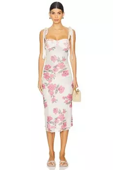 X интимно fp напечатано получило слэм-комбинацию платье Free People, цвет tea combo