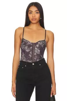 X интимно fp ночной ритм боди Free People, коричневый