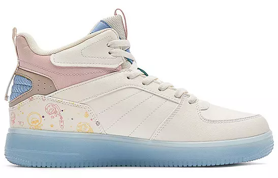 X Kakao Co-brand Скейтборд Кроссовки женские высокие белый 361°