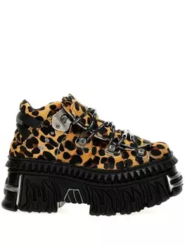 X Кроссовки на платформе New Rock VETEMENTS, коричневый