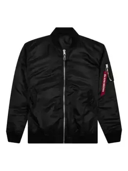 X Куртка-бомбер MA-1 с нашивкой-черепом Alpha Industries Mastermind Japan, черный