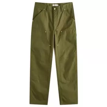 X mackintosh 'by end.' брюки с двойным коленом Carhartt Wip, зеленый