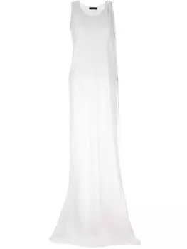X макси платье Ann Demeulemeester, белый