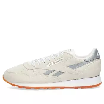 X места + лица классические кожаные кроссовки Reebok, серебряный
