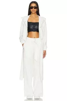 X мона каттан ава пальто Heroine Sport, белый