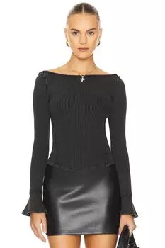 X мы свободная душа сестра многослойный топ Free People, черный