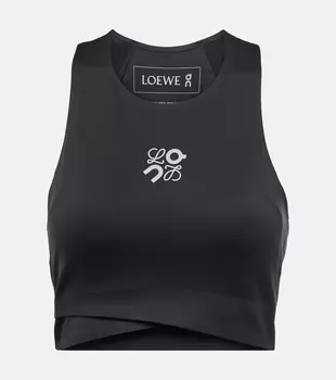 x On Performance логотип укороченный топ Loewe, черный