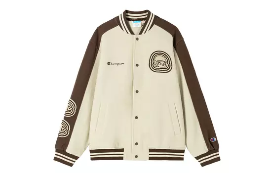 X POP MART Куртка унисекс Champion, Coffee Patchwork